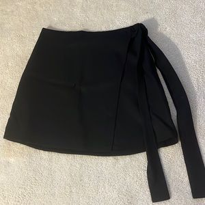 Black Wrap Skirt